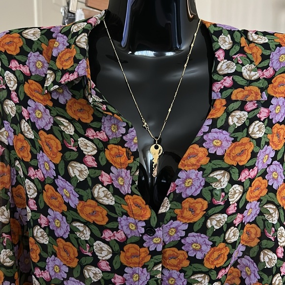 Blouse Long Sleeve Floral Size SP - Picture 2 of 9